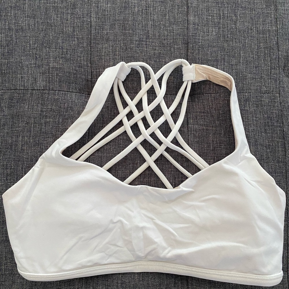 Lulu Lemon sports bra with back detail
